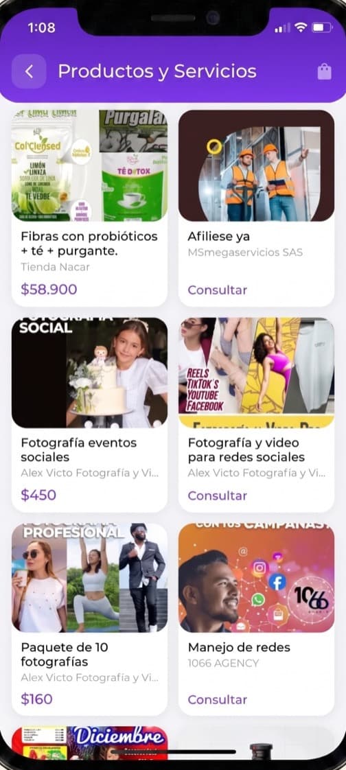 Productos y servicios